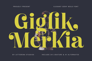 Giglik Merkia Elegant Serif Bold Font