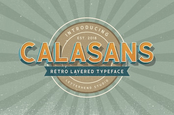 Calasans - 7 layered fonts