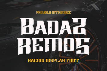 Badas Remos - Racing Font