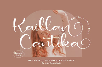 Kailla Cantika Beautiful Handwritten Font