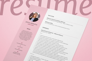 Double Page Resume/CV & Cover Letter