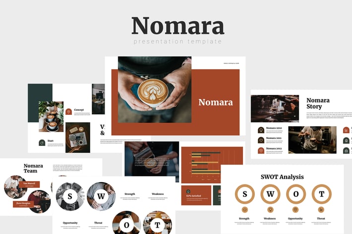 Nomara - Coffee Keynote Template 