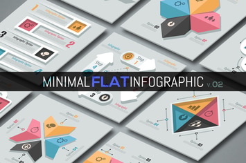 Minimal Flat Infographics v.02