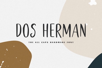 Dos Herman - The All Caps Handmade Font