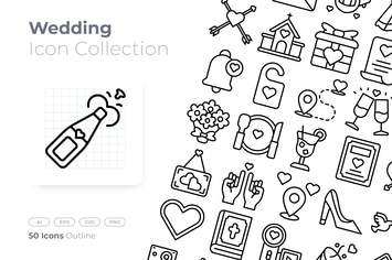 Wedding Outline Icon