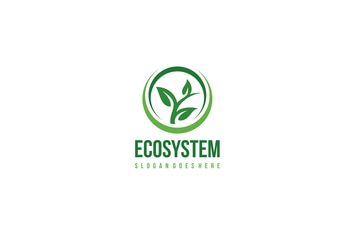 Eco and Leaf Logo