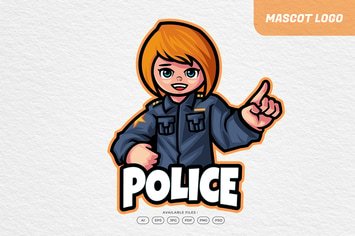 Police Kid Logo