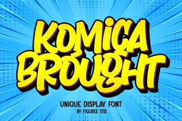 Komica Brought - Unique Display Font