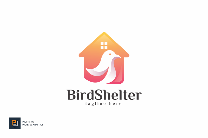 Bird Shelter - Logo Template