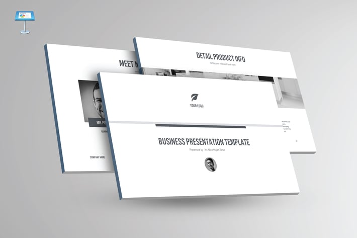 BLACK & WHITE - Multipurpose Keynote Template V23