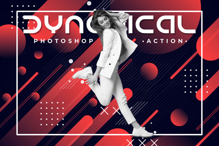 Dynamical Poster Photoshop Action