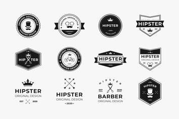 AWR 12 Hipster Badges