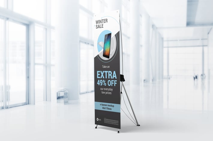 X-Stand Banner Mockups