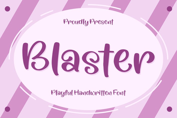 Blaster Playful Handwritten Font