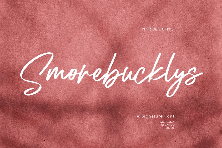 Smorebucklys Signature Font
