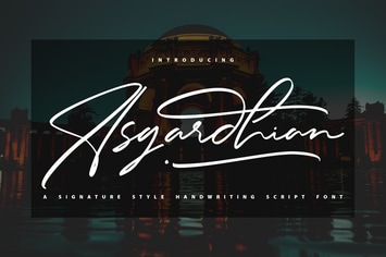 Asgardhian | A Signature Style Handwriting Script 