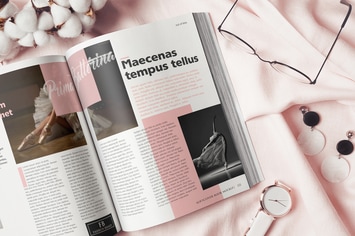 Softcover Book Flat Lay Mockup
