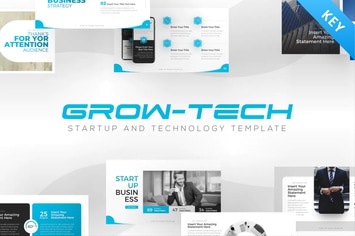 Grow-Tech Business Startup keynote Template