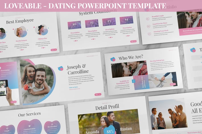 Loveable - Dating Powerpoint Template