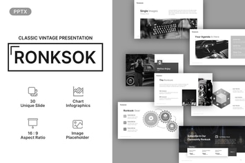Ronksok Classic Vintage Powerpoint Template