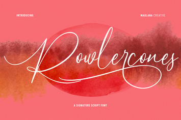 Rolwlercones Script Font