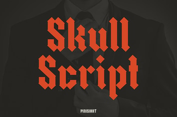 Blackletter Font - Skullscript 