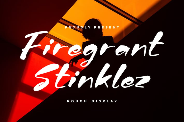 Firegrant Stinklez Rough Display Font 