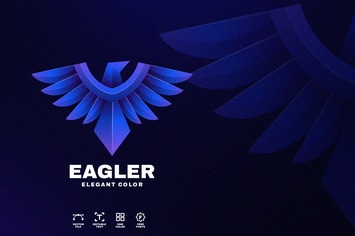 Ealge Color Logo Design