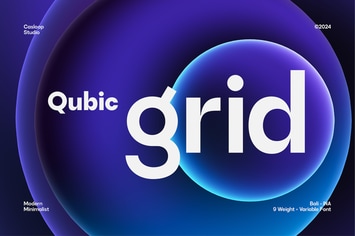 Qubic Grid - Modern Grotesk Variable Royal Future