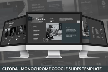 Cleoda - Monochrome Google Slides Template