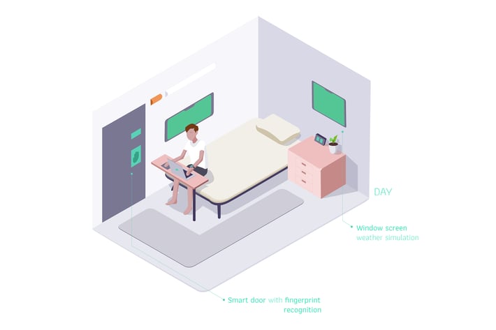 Smart Room Isometric Illustration