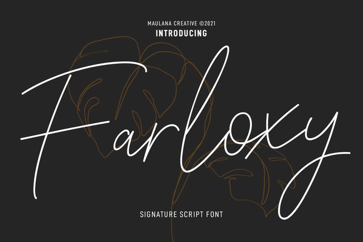 Farloxy Signature Script Font