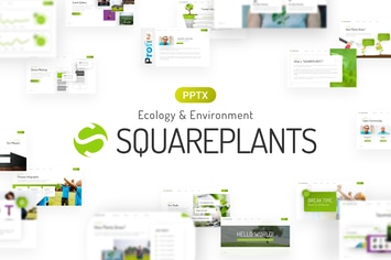 Squareplants Ecology & Environment PowerPoint Temp