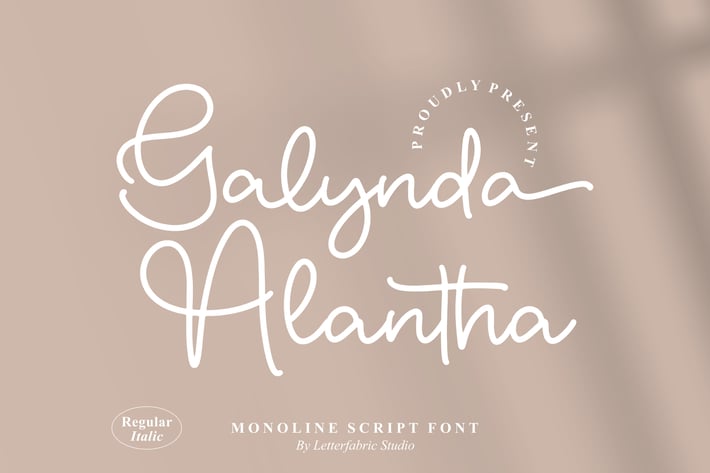 Galynda Alantha Monoline Script Font