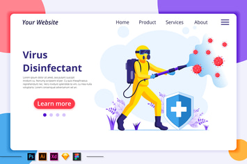 Desinfectan Illustration