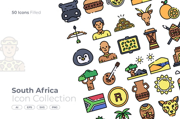 South Africa Filled Icon