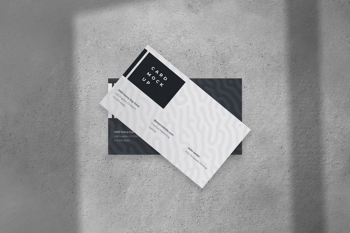 Elegant Business Card Mockup PSD Template