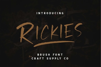 Rickies - Brush Font