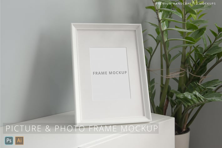 Photo & Picture Frame Mockup Minimal Interior 