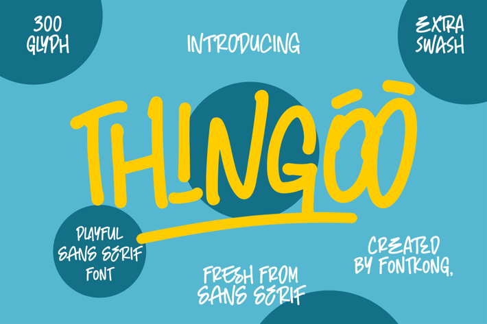 Thingoo – A Playful Sans Serif Font