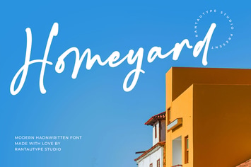 Homeyard Modern Handwritten Font