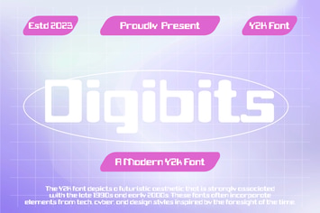 Digibits - Modern y2k Font