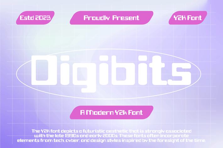 Digibits - Modern y2k Font