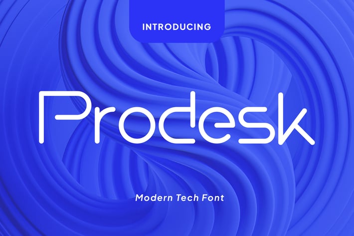 Prodesk - Techno Font