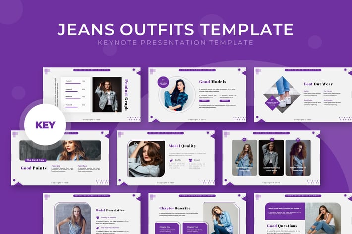 Jeans Outfits - Keynote Template