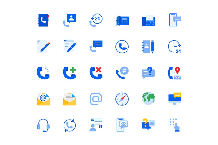 Communication Icons Set 