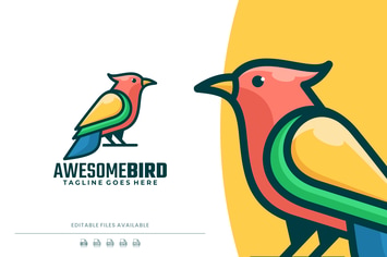 Bird Colorful Logo