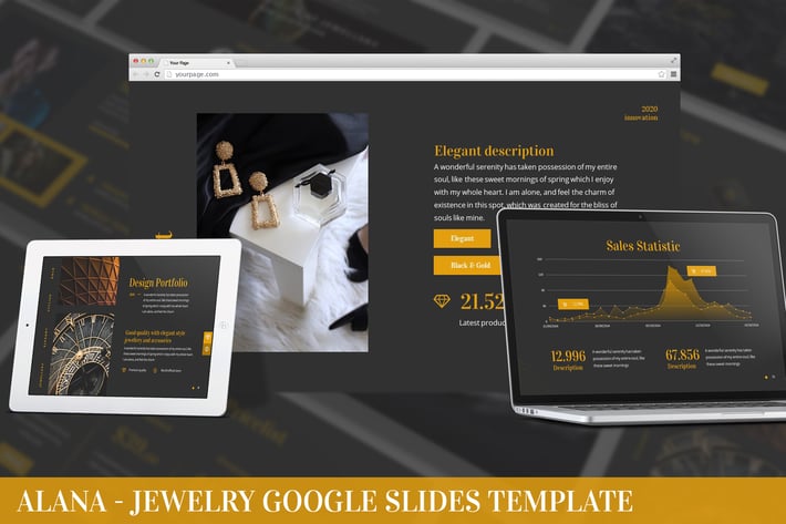 Alana - Jewelry Google Slides Template