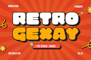 Retro Gexay - Cute Font
