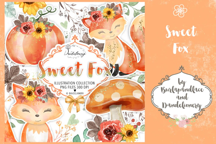 Sweet Fox clipart